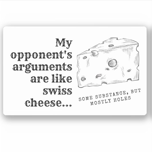 Sticker pour les débats (Devant)