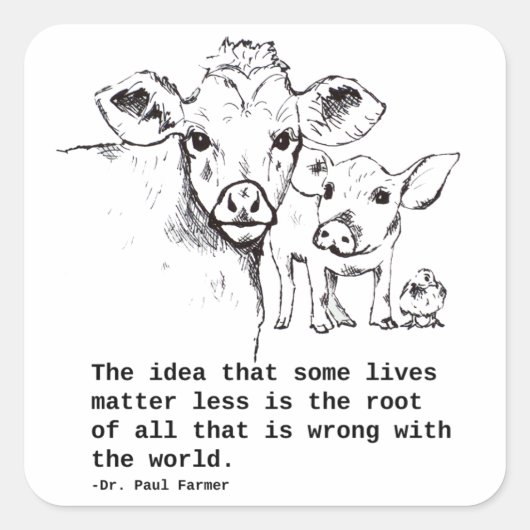 Sticker pour les droits des animaux (Devant)