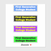 Sticker Pour les étudiants - Collège de première génératio (Feuille)