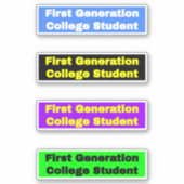 Sticker Pour les étudiants - Collège de première génératio (Devant)