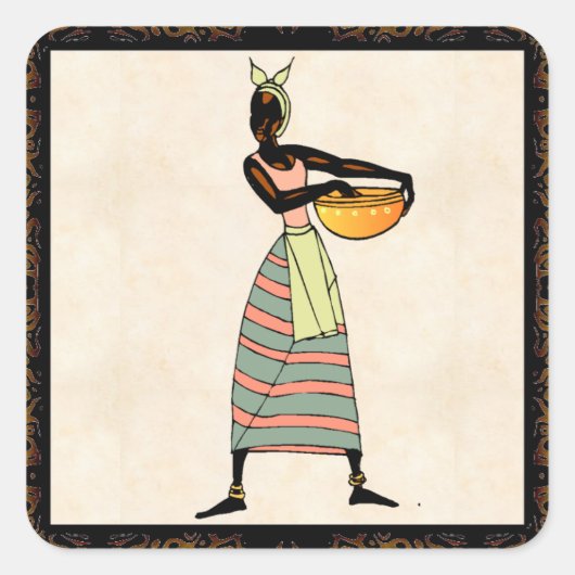 Sticker pour les femmes africaines (Devant)