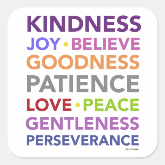 Sticker pour les fruits de l'Esprit (Devant)