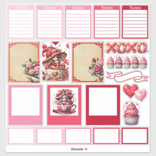 Sticker pour les gants et objets de teacup (Feuille)