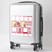 Sticker pour les gants et objets de teacup (Sur valise)