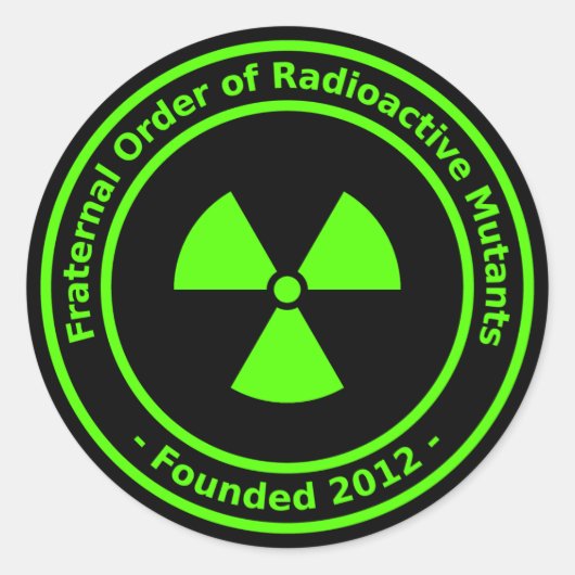 Sticker pour les mutants radioactifs (Devant)