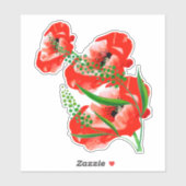 Sticker pour les pavots (Feuille)