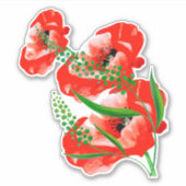 Sticker pour les pavots (Devant)