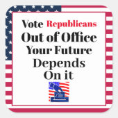 Sticker pour les républicains démis de leurs fonct (Devant)