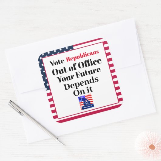Sticker pour les républicains démis de leurs fonct (Enveloppe)
