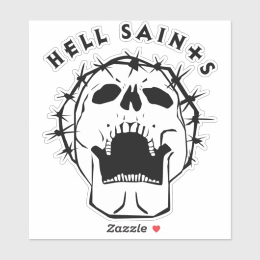 Sticker pour les saints de l'enfer (Feuille)