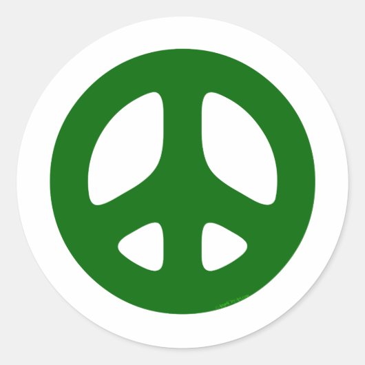 Sticker pour les signes de paix verts (Devant)