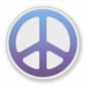 Sticker pour les signes de paix violet (Devant)