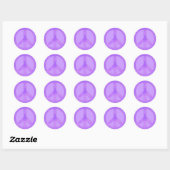 Sticker pour les signes de paix violet (Feuille)