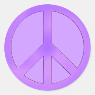 Sticker pour les signes de paix violet