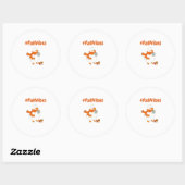 Sticker pour les vibes d'automne - Canard mignon C (Feuille)
