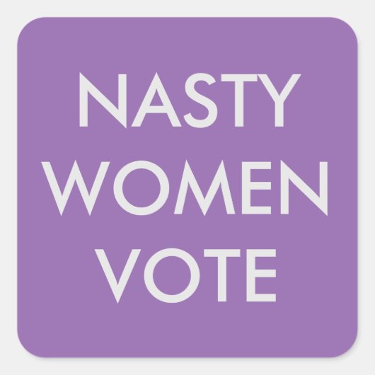 Sticker pour les votes pour les femmes nasty (Devant)