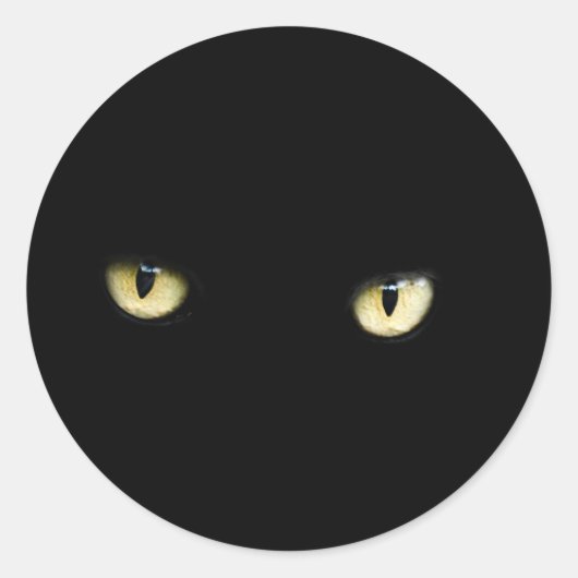 Sticker pour les yeux de chat noir Halloween (Devant)