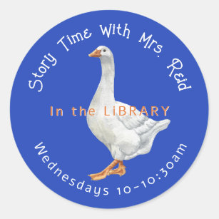 Sticker pour l'heure de la bibliothèque de l'école