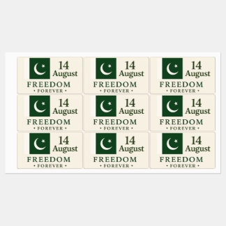 Sticker pour l'indépendance du Pakistan - 14 août