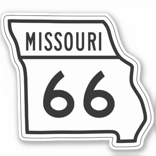 Sticker pour l'indicateur de voyage MISSOURI Route (Devant)