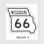 Sticker pour l'indicateur de voyage MISSOURI Route (Feuille)