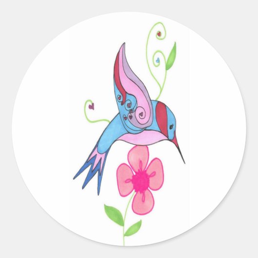 Sticker pour l'oiseau de Humming (Devant)