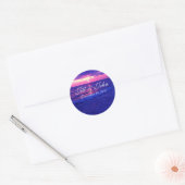 Sticker pour Mariage de date et noms de couchers d (Enveloppe)