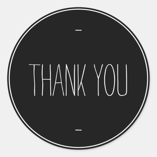 Sticker pour Merci d'entreprise noir (Devant)