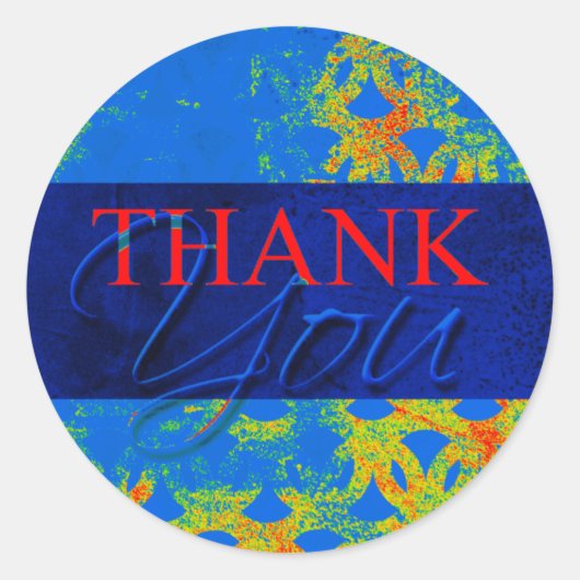 Sticker pour Merci Étiquette à la recherche de cha (Devant)