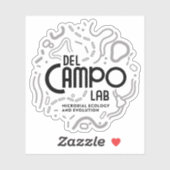 Sticker pour microbes del Campo Lab (Feuille)