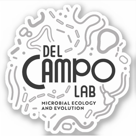 Sticker pour microbes del Campo Lab (Devant)