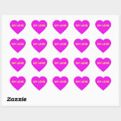 Sticker pour mon coeur rose amour (Feuille)