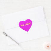 Sticker pour mon coeur rose amour (Enveloppe)
