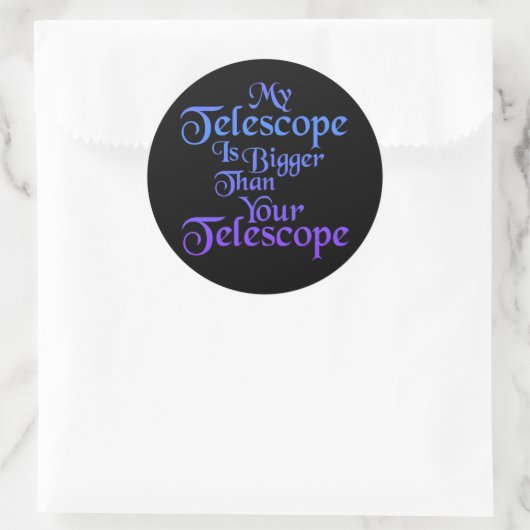Sticker pour mon télescope (Sac)
