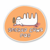 Sticker pour morue de vaches sacrées (Devant)