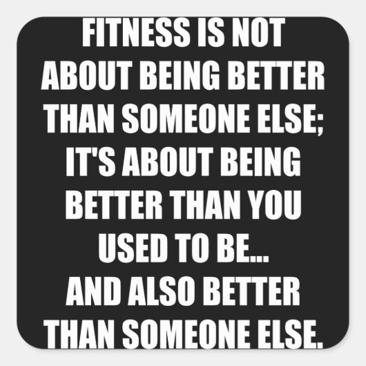 Sticker pour motivation de remise en forme amusant (Devant)