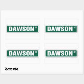 Sticker pour nom de rue Dawson (Feuille)