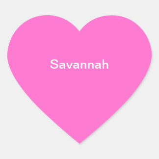 Sticker pour nom Savannah Kids Personnalisé rose b