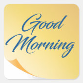 Sticker pour note jaune bonjour (Devant)