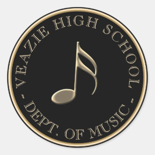 Sticker pour notes de musique pour les écoles et l