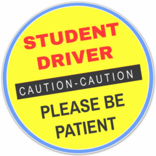 Sticker pour nouveau conducteur étudiant jaune (So