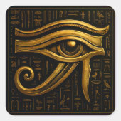 Sticker pour oeil doré mystique de Horus (Devant)