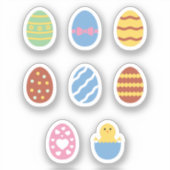 Sticker pour oeufs de Pâques décorés (Recto)