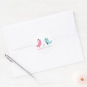 Sticker pour oiseaux de mariée et de champignon ma (Enveloppe)