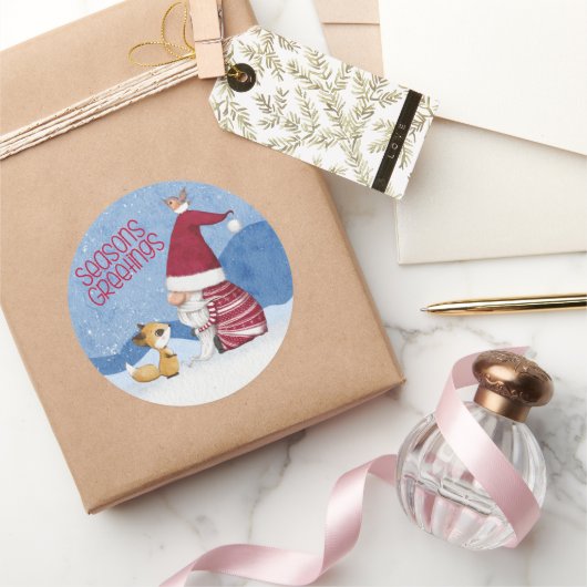 Sticker pour oiseaux renard nageoire de Noël ennei (Cadeaux)