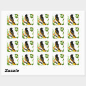 Sticker pour oiseaux sauvages Baltimore Oriole (Feuille)