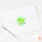 Sticker pour oiseaux verts (Enveloppe)
