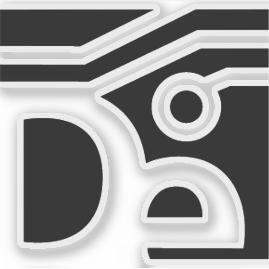 Sticker pour ordinateur portable DE (Devant)