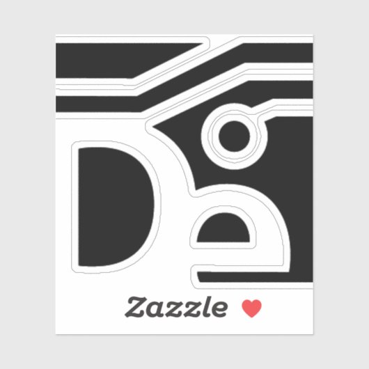 Sticker pour ordinateur portable DE (Feuille)