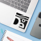 Sticker pour ordinateur portable DE (Ordinateur portable avec iPhone)